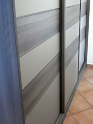 Vestavěná skříň Rigoleto stříbrné 03